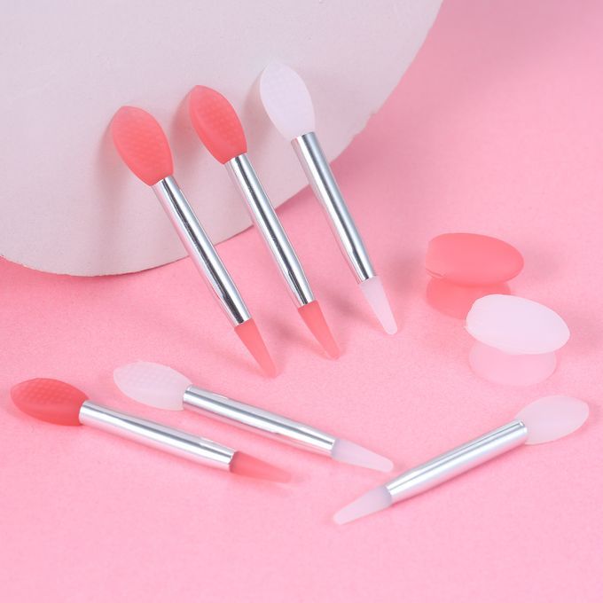 10pcs Silicone Lip Brush Set Small Makeup Brushes Lipstick