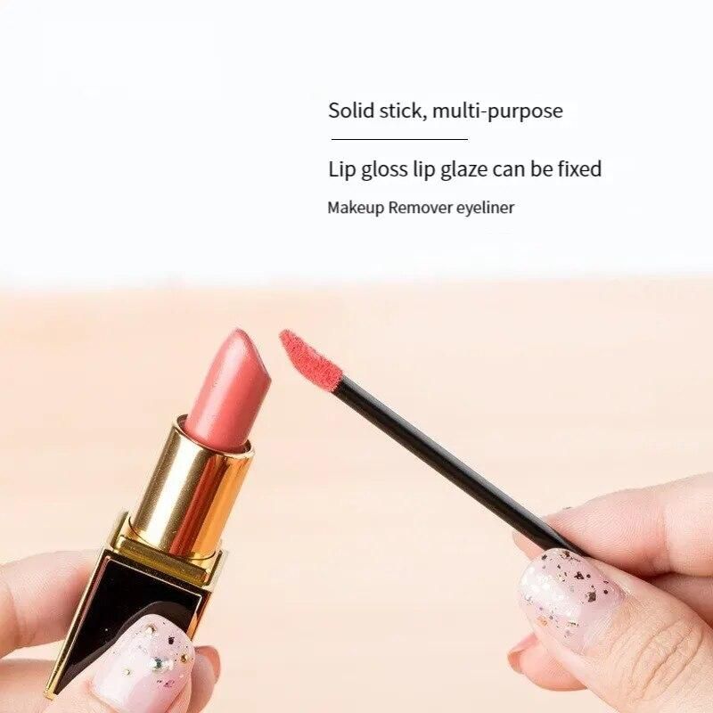 Disposable Lip Brush Border Lipstick Brush 50 PCs Flocking Lip Gloss Brush Beauty Tool