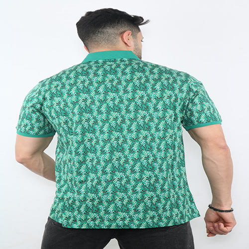 Masimar Flora Green Men Polo Shirt