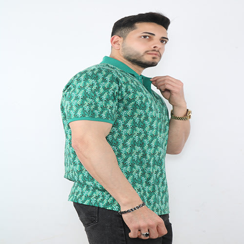 Masimar Flora Green Men Polo Shirt
