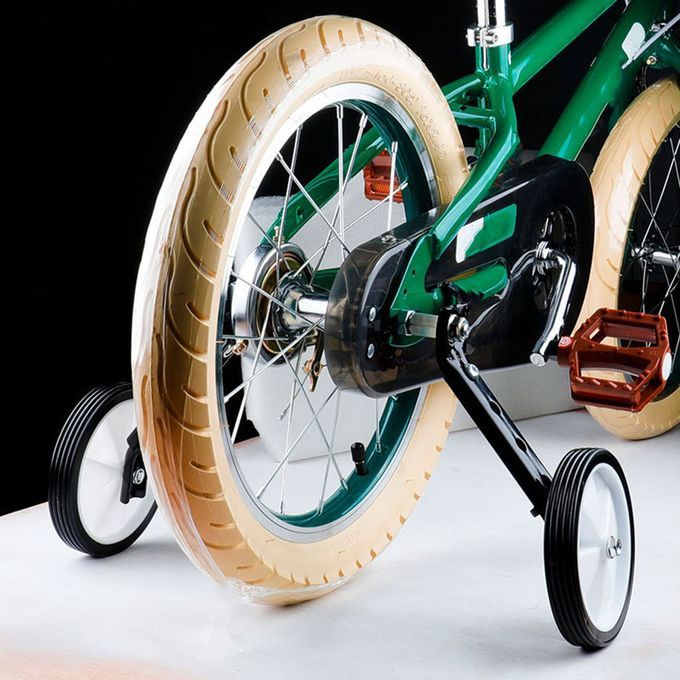 Children Bike Stabilizer Bicycle Training Wheel Mounted Kit Silver