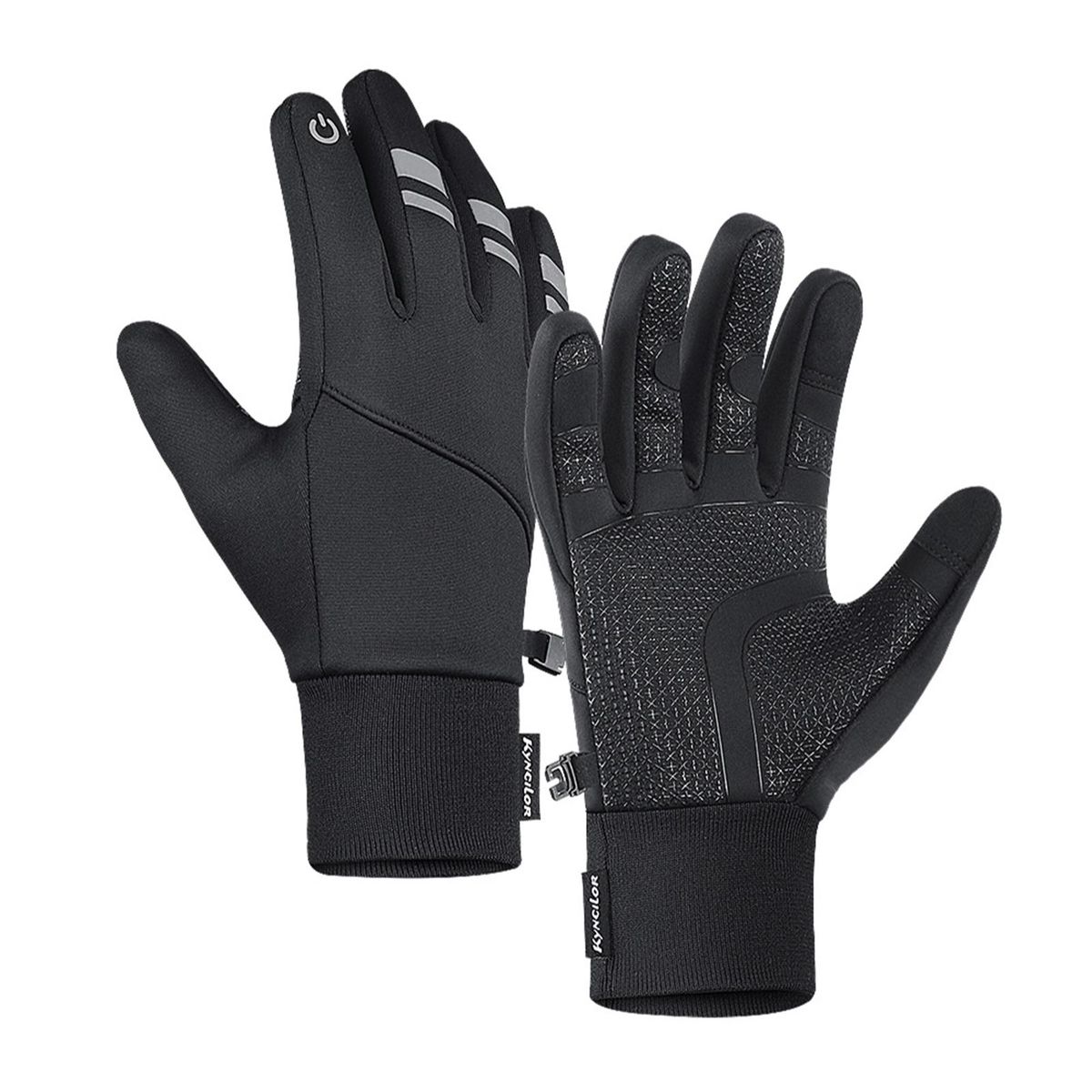 Waterproof Winter Warm Cycling Gloves Touchscreen Gloves Windproof Anti-slip Sports Thermal Gloves for Cycling Driving Running Hiking