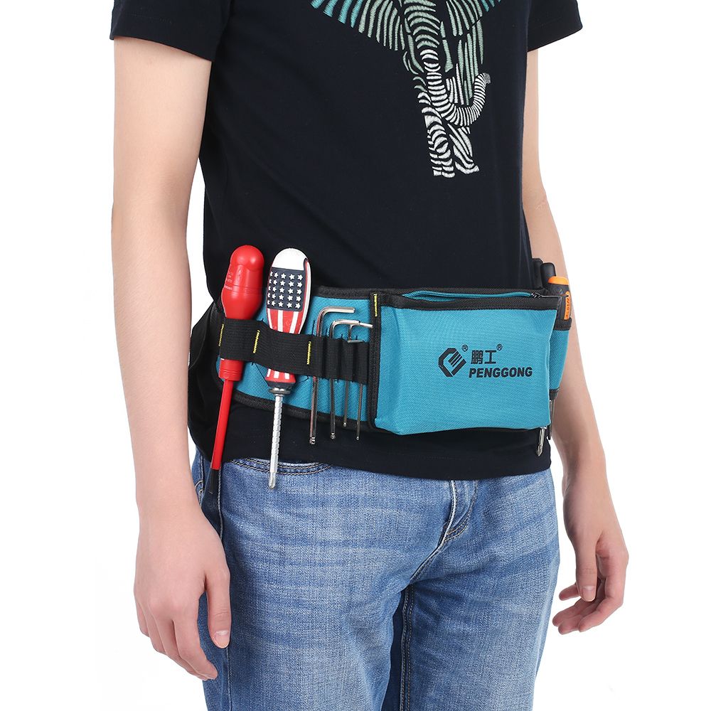 Electrician Bag Pockets Pouch With Organizer For Hammer Repair Tools Belt Chisel Waist Tool Tool Repairing Carpenter Pockets