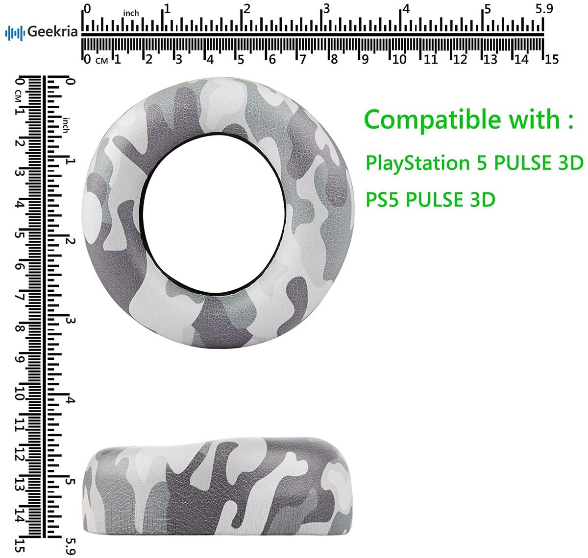 Geekria Ear Pads For Sony PS5 Headphones