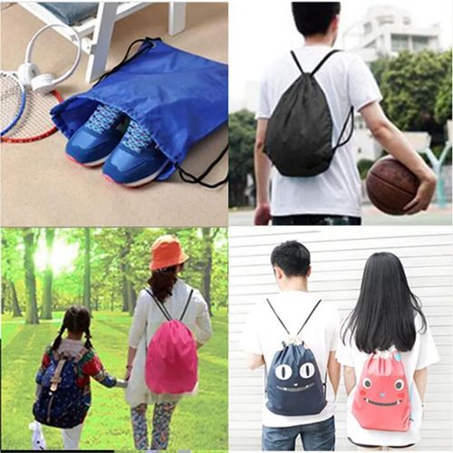5pcs Draw String Gym Bag - Backpack For All Sports, Fitness