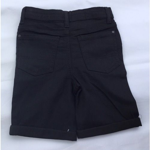 Kids Continuity Black Stretch Denim Jean Short