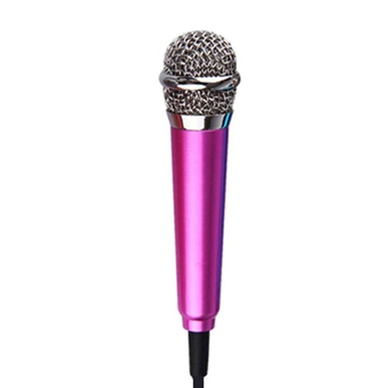 3.5mm Male + 3.5mm Female Ports Mini Condenser Microphone