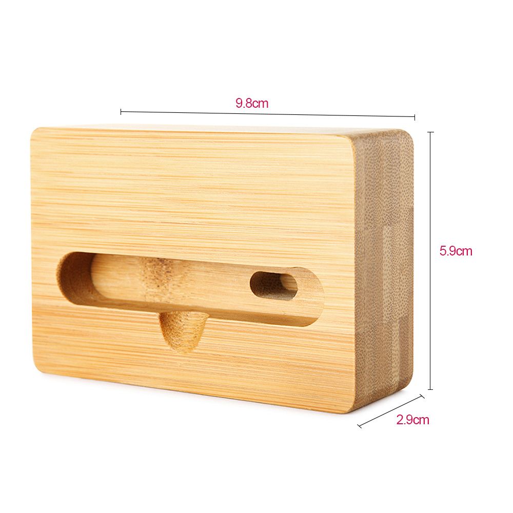 Bamboo Mobile Phone Holder Physical Sound Reinforcement