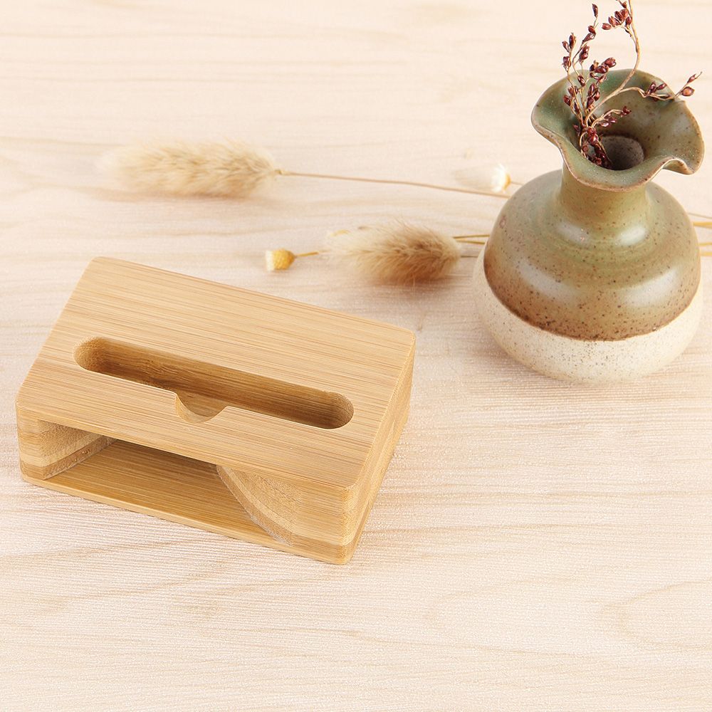 Bamboo Mobile Phone Holder Physical Sound Reinforcement
