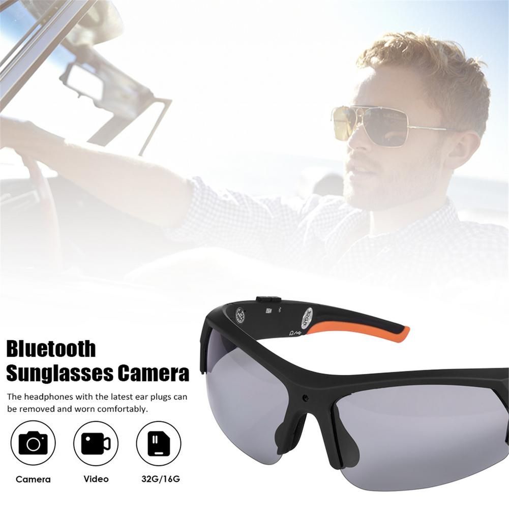 For Bluetooth Sunglasses Camera Portable Sports Camera 1080P HD Video Recorder Glasses Headset For Outdoor Climbing Riding