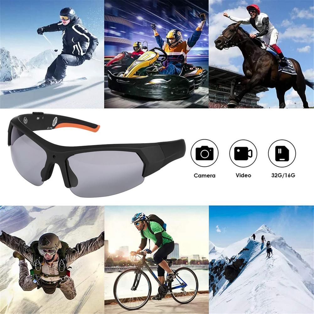 For Bluetooth Sunglasses Camera Portable Sports Camera 1080P HD Video Recorder Glasses Headset For Outdoor Climbing Riding