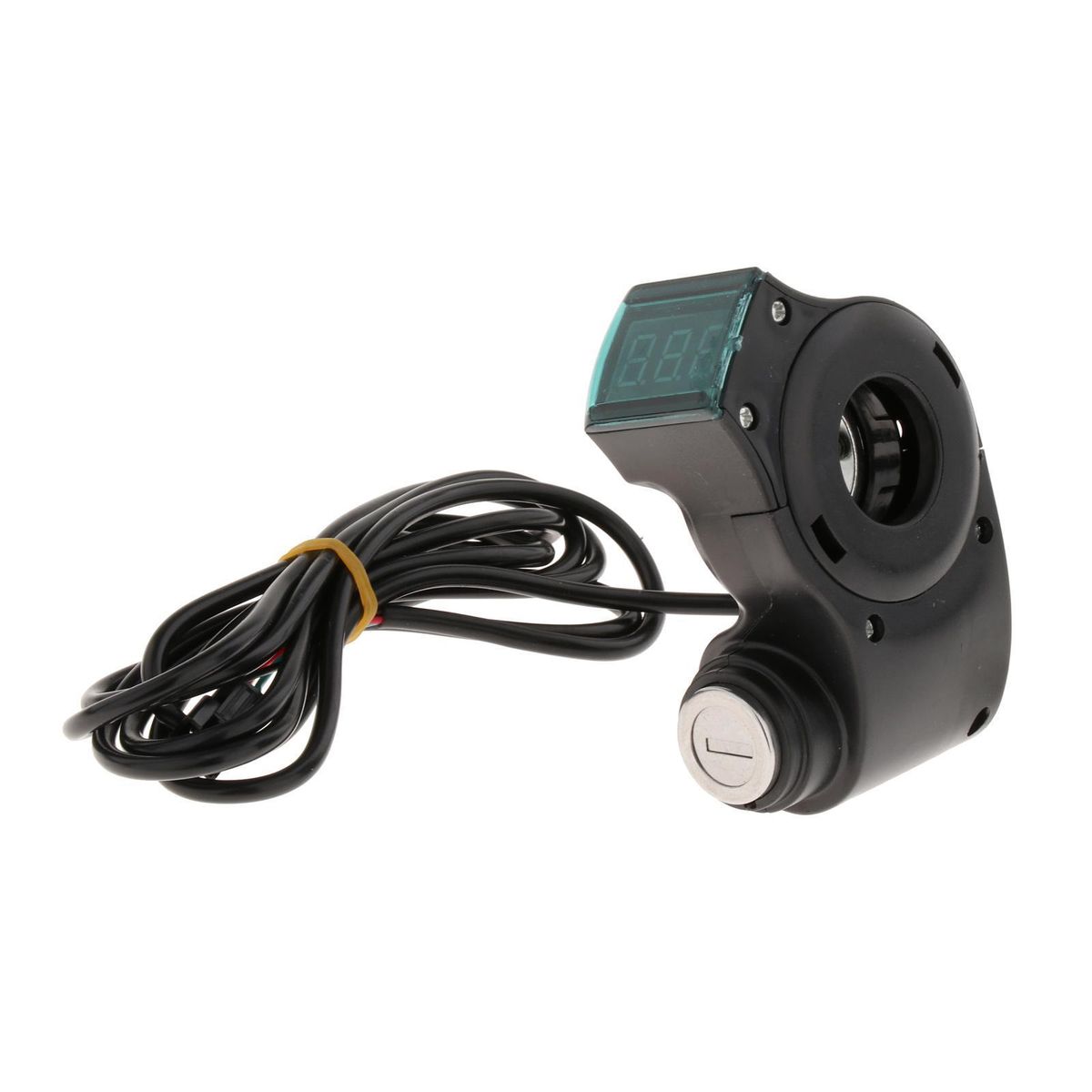 Electric Bike LED Battery Voltage Display With Key Twist Throttle Accs