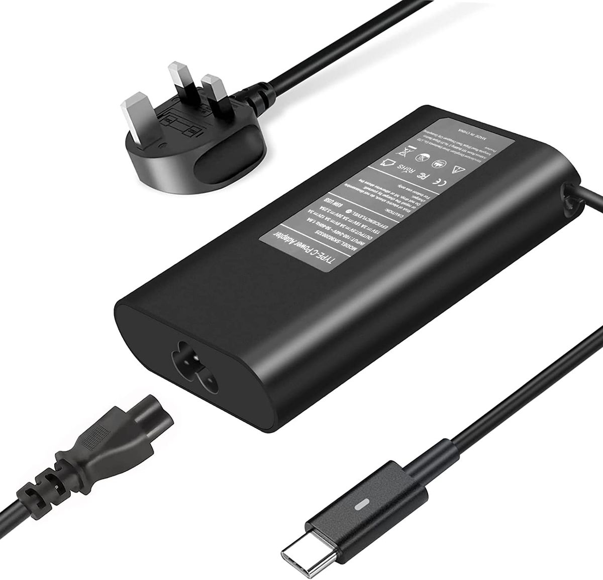 65W USB-C Laptop Charger Fit For HP Spectre X360 HP Chromebook X360 11 11A G7 G6 G5 G1 EE 13 14 14-ca061dx 14-ca020nr 14-ca060nr 14-ca051wm 14-ca052wm 11-ae051wm HP EliteBook 1020 1030 1040