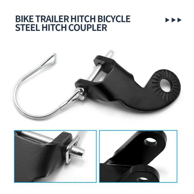 Universal Bicycle Bike Trailer Coupler Attachment Hitch Steel Linker