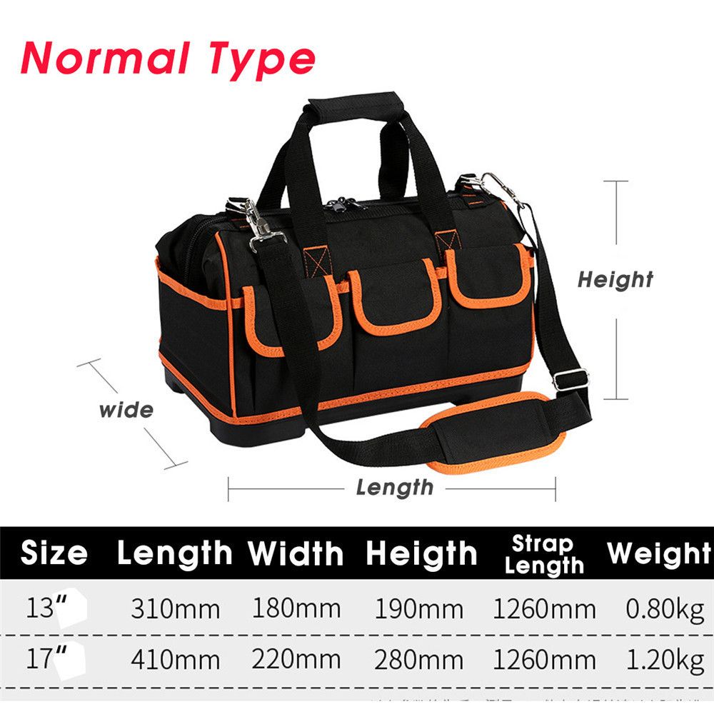Bag Storage 18 Belt 15 Waterproof Oxford-cloth Tool 13 Toolbag Tool 20inch 16 Repair Thicking Electrician 17 1680D Work Bag
