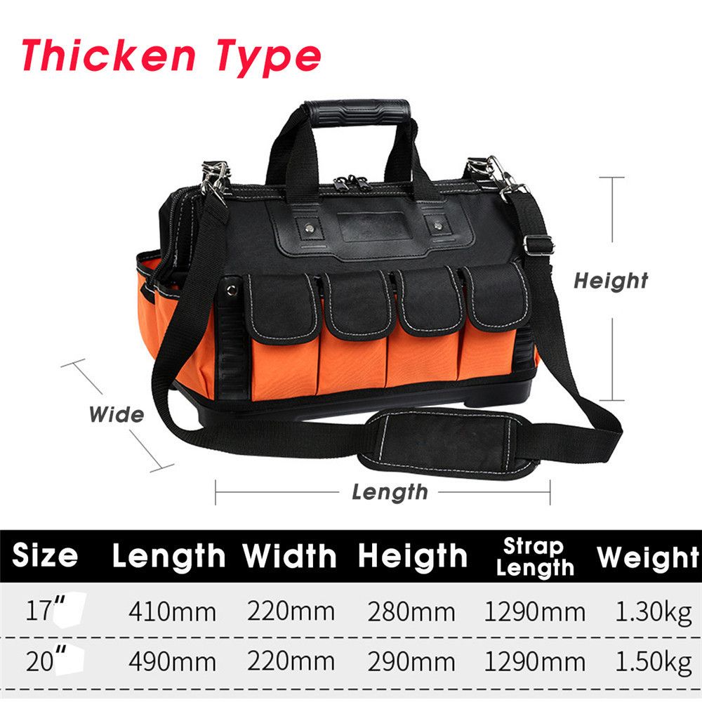Bag Storage 18 Belt 15 Waterproof Oxford-cloth Tool 13 Toolbag Tool 20inch 16 Repair Thicking Electrician 17 1680D Work Bag