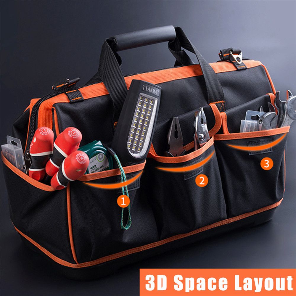 Bag Storage 18 Belt 15 Waterproof Oxford-cloth Tool 13 Toolbag Tool 20inch 16 Repair Thicking Electrician 17 1680D Work Bag