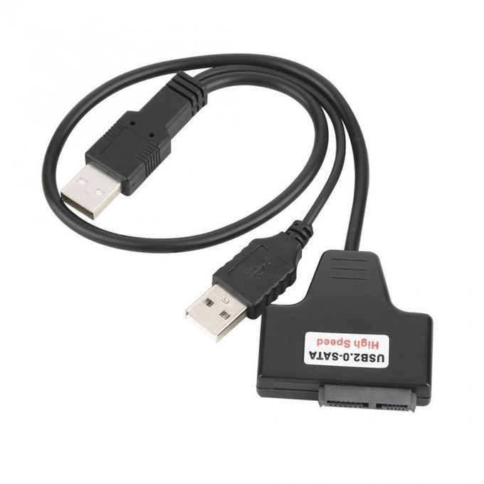USB 2.0 To 7+6 13Pin SATA Laptop Optical Drive Adapter Cable