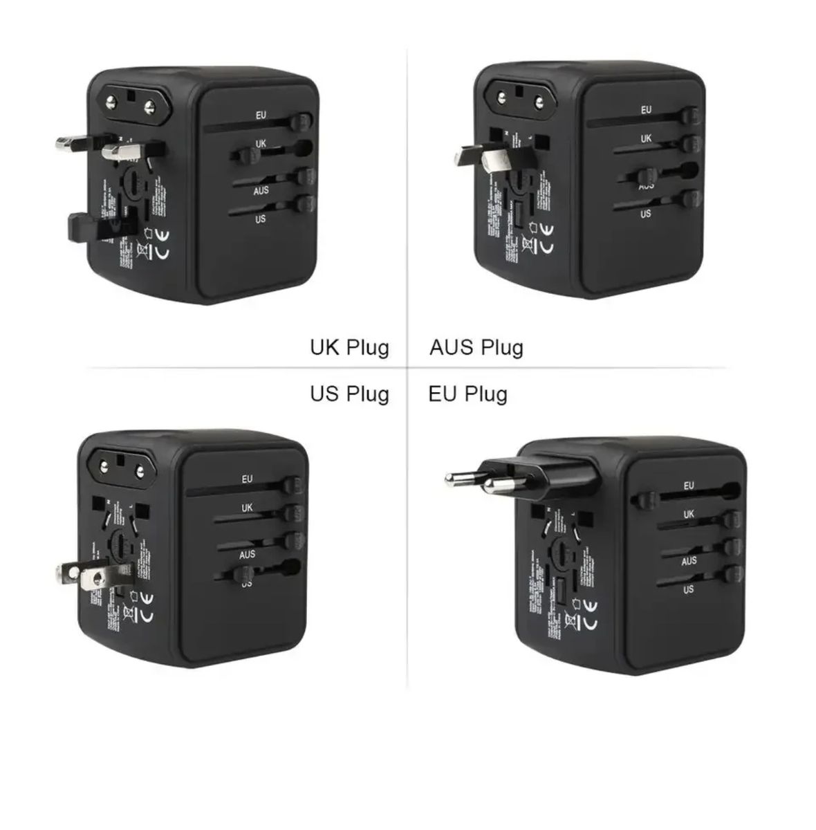 Universal Travel Wall Adapter - USB Type C + USB 3.0