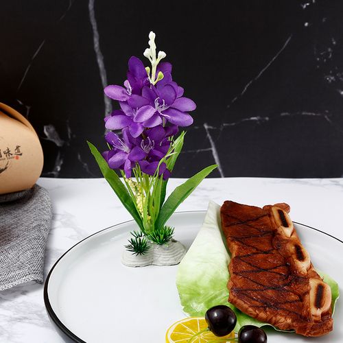 Restaurant Plate Tray Dish Decorate Flower Tree Birds Seafood Sushi Decoration Ornamental Flowerpot Artificial Chef Tools