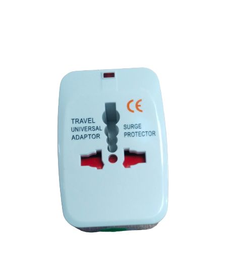 Universal Travel Adapter, Mains Plug Adapter For International Wall Charger, All-in-One
