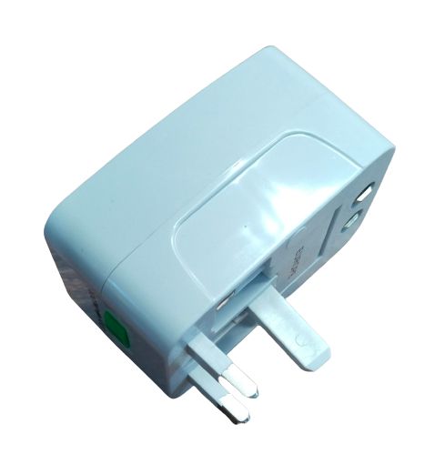 Universal Travel Adapter, Mains Plug Adapter For International Wall Charger, All-in-One