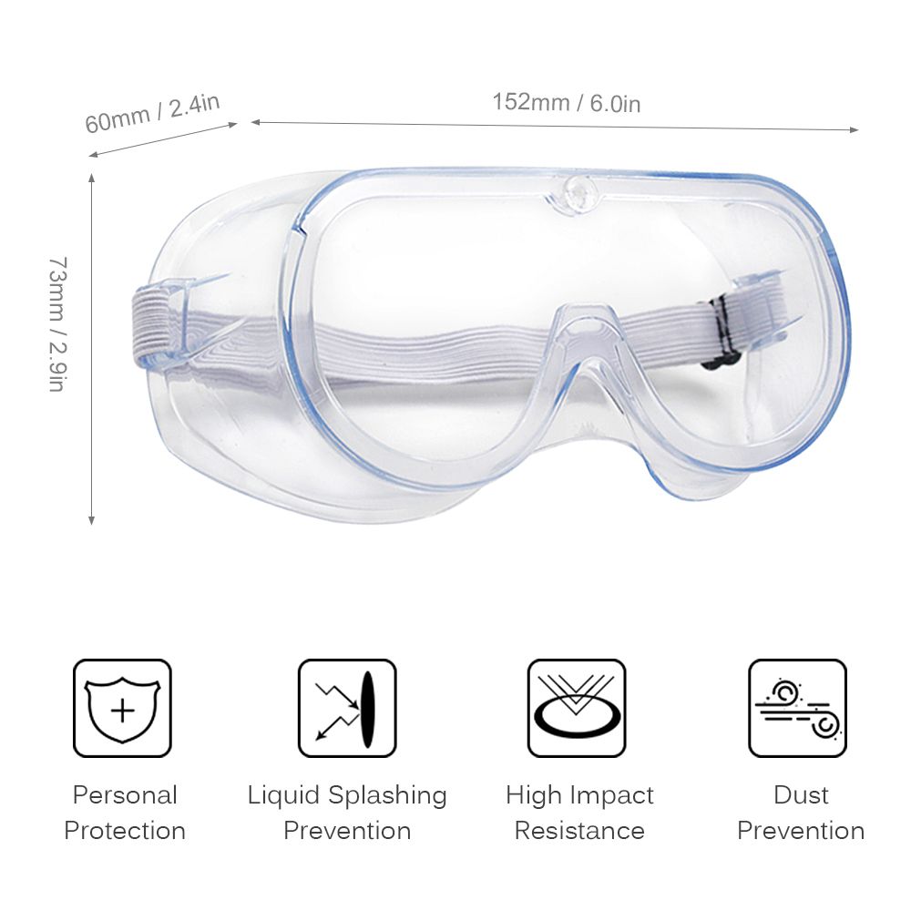 Safety Adults Adjustable Safety Glasses Splash Impact