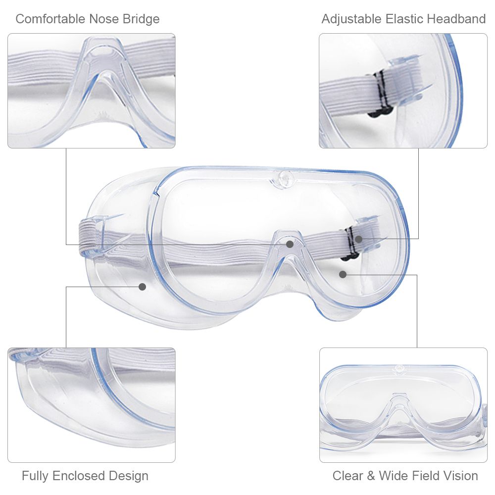 Safety Adults Adjustable Safety Glasses Splash Impact