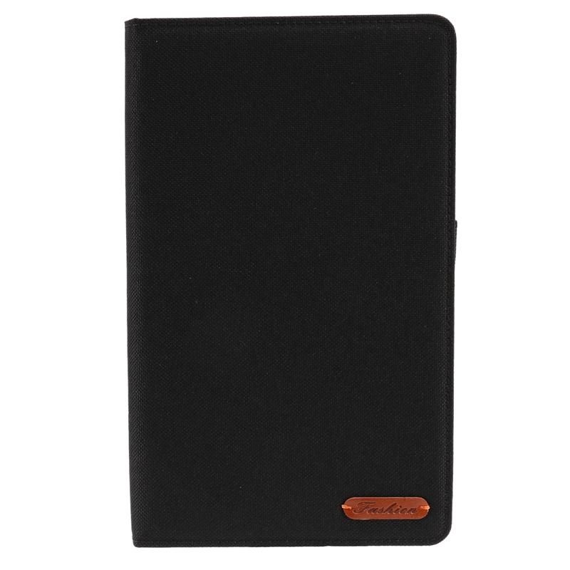 for Samsung Galaxy Tab A7 Lite 8.7 Inch 2021 (Sm-T220 / T225) Protective Case Back Cover Bracket with Pocket Black