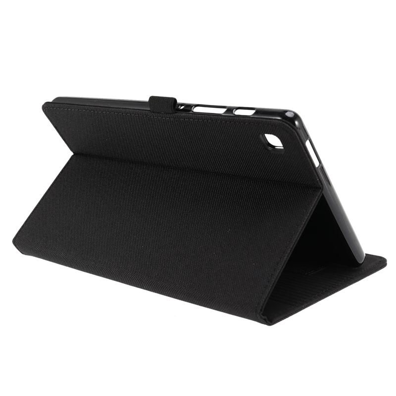 for Samsung Galaxy Tab A7 Lite 8.7 Inch 2021 (Sm-T220 / T225) Protective Case Back Cover Bracket with Pocket Black