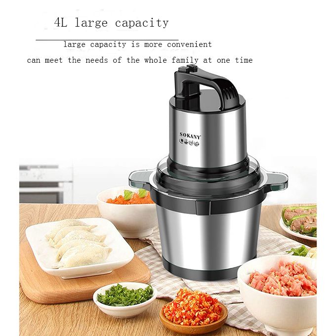Electric Yam Pounding Stainless Steel Meat Vegetable Mincer