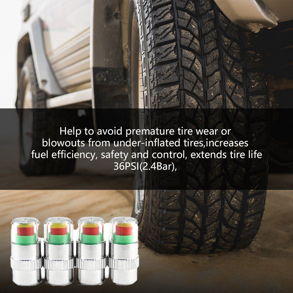 4p S/set  Ar Tire Pressure Monitor Va E Stem  Aps Air Alert Tire Va E  Ap-multicolor