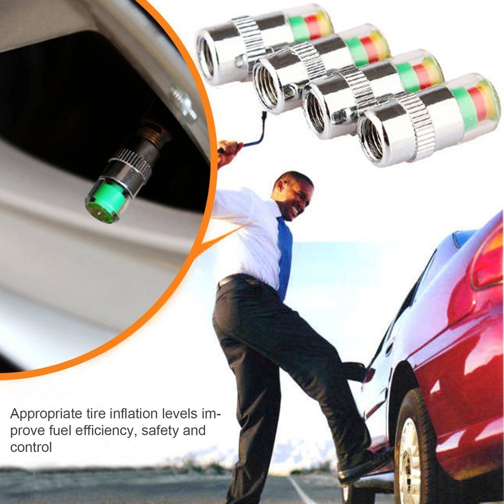 4p S/set  Ar Tire Pressure Monitor Va E Stem  Aps Air Alert Tire Va E  Ap-multicolor