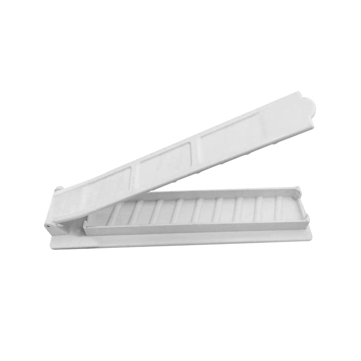 Single Row Kebab Maker BBQ Meat Skewer Machine Kebab Press Maker Reusable BBQ Skewer Maker Kebab - White