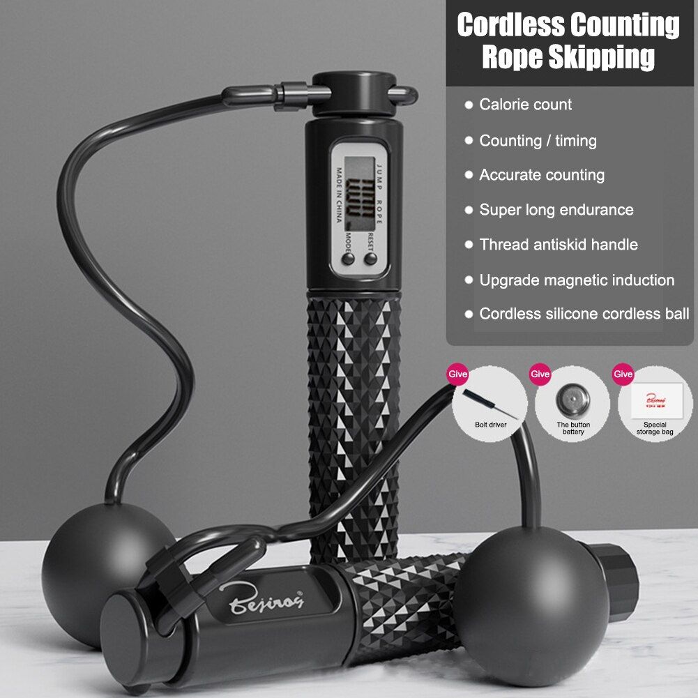Cordless Digital Skipping Rope Fitness Exercise