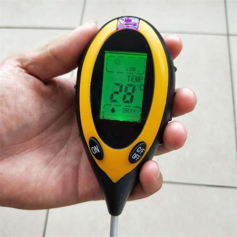 Soil PH Meter 5-in-1 Soil Tester With Moisture Light PH Meter Gardening Tool Sunlight Intensity Humidity Tester Backlit Tool