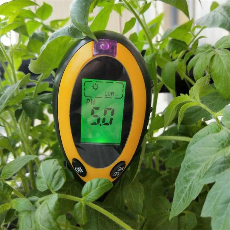 Soil PH Meter 5-in-1 Soil Tester With Moisture Light PH Meter Gardening Tool Sunlight Intensity Humidity Tester Backlit Tool