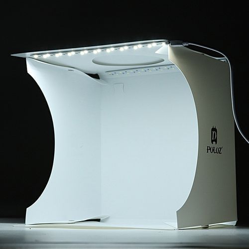 PULUZ LED Light Studio Photography Light Box Lighting Tent 5 Backdrop