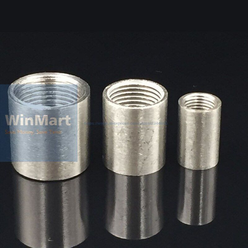 1Pc SS304 BSP 1-1/2" 1.5'' INCH DN40  Female Threaded Pipe Fitting Stainless Steel  Pipe Fitting Full Socket Round  Connector