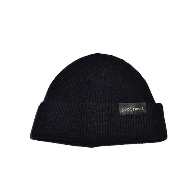 Soft Elastic Solid Color Knitted Beanies Hat Winter-Pink