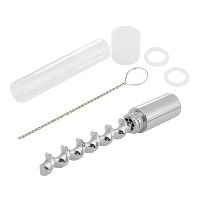 Herbal Tobacco Pipe Silver
