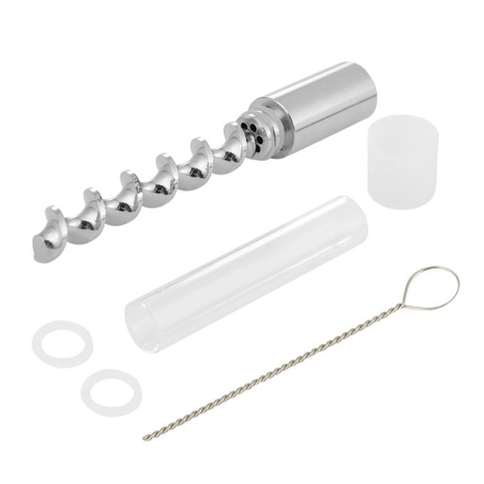 Herbal Tobacco Pipe Silver