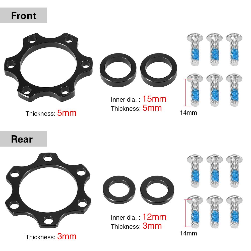 Bike Hub Adapter Boost Hub Conversion Kit Front 15x100MM To