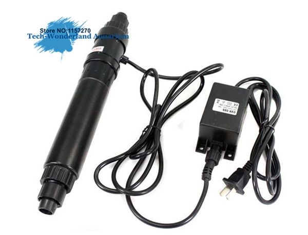 UV Germicidal For Aquarium Lamp UV Sterilizer Light Clarifier Ultraviolet Sterilizer For Fish Reef Coral Tank CUV-510 10W CUV 510