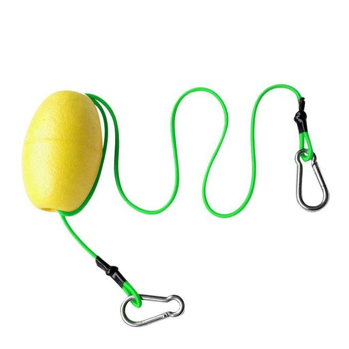 Kayak Tow Line Throw Line 74cm Rope With Anchor Float Yellow + Green