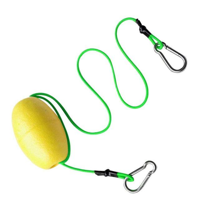 Kayak Tow Line Throw Line 74cm Rope With Anchor Float Yellow + Green