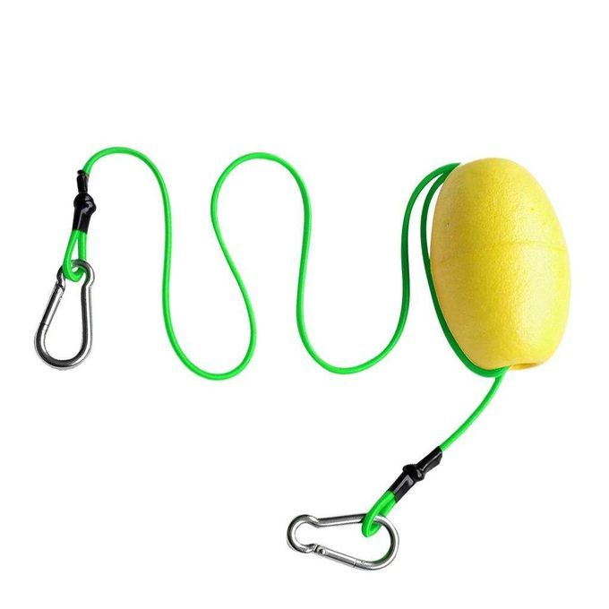 Kayak Tow Line Throw Line 74cm Rope With Anchor Float Yellow + Green