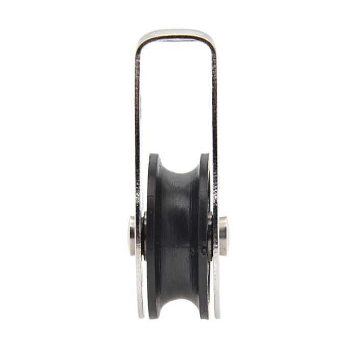 2xStainless Steel Pulley Blocks Rope Runner Kayak Canoe Anchor Trolley