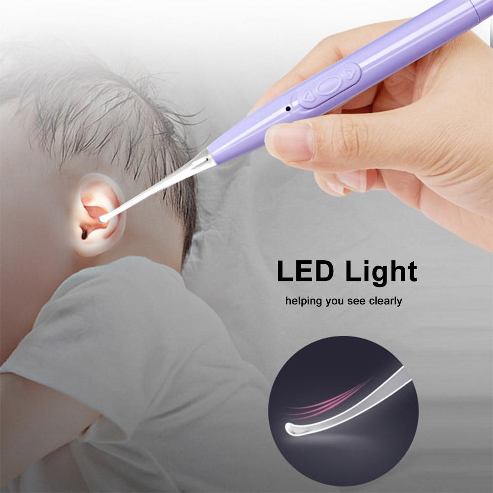 Earpicks Ear Wax Removal Tools with LED Light Flashlight Earpick Ear Spoon Tweezers Ear Cleaner for Baby Ear Health Care Ear Cleaning Tool with Case Green Ear Spoon & Green Ear Tweezers
