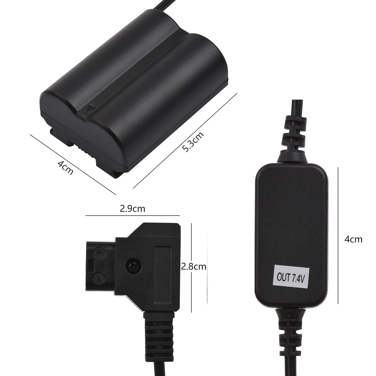 V-Mount D-TAP Power Adapter Cable To CP-W235 Dummy Battery